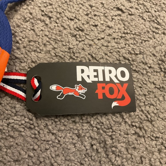 Retro Fox Denim Bikini Top Bathing Suit Swimsuit Shirt Bra Top Y2K NY Mets S NWT - Picture 2 of 6